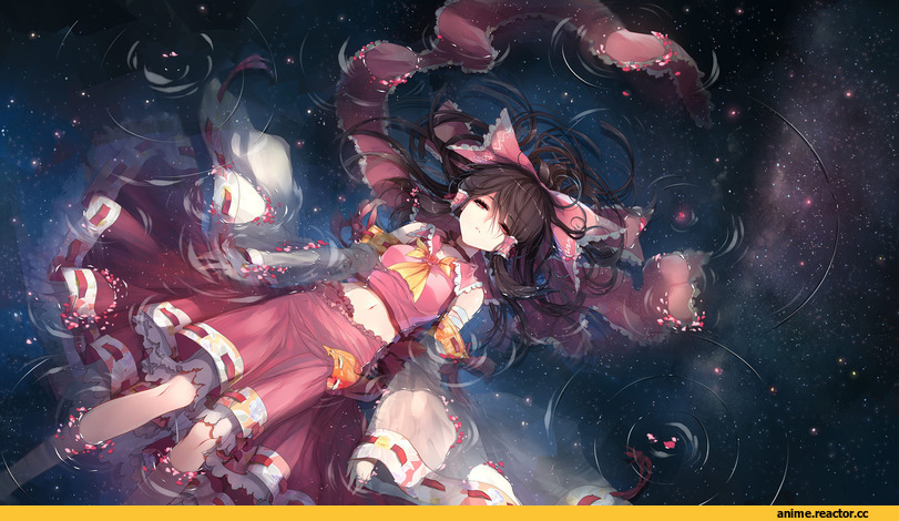 арт, красивые картинки, Touhou Project, Reimu Hakurei, Anime