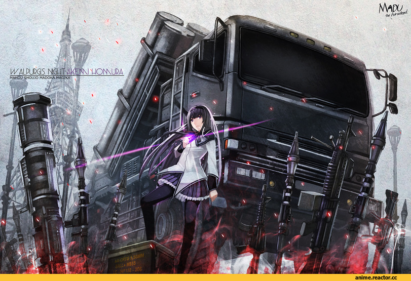 art, красивые картинки, Walpurgis night akemi homura, Anime
