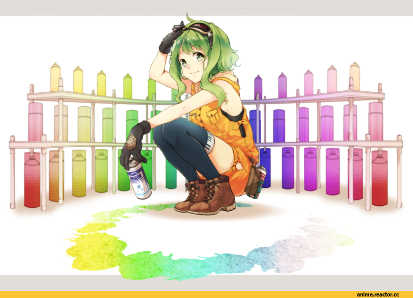 песочница, art, красивые картинки, Gumi, Vocaloid, Anime