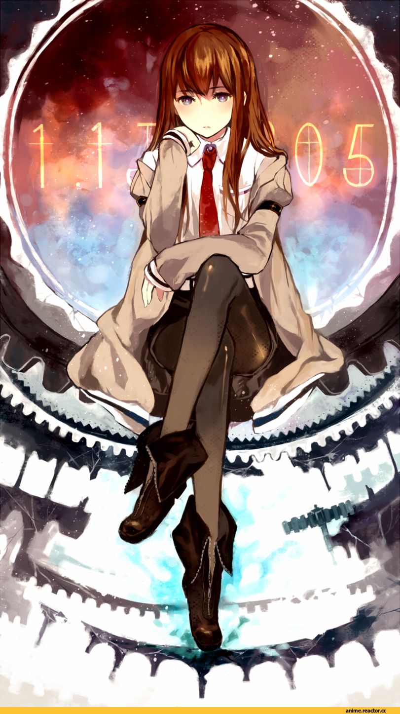 art, красивые картинки, Steins Gate, Makise Kurisu, Anime