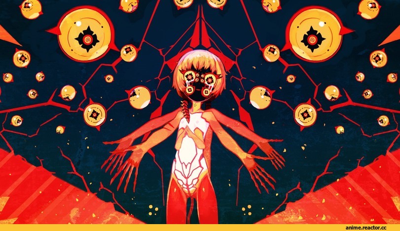 красивые картинки, Evangelion, ayanami, rei, богиня, art, Anime