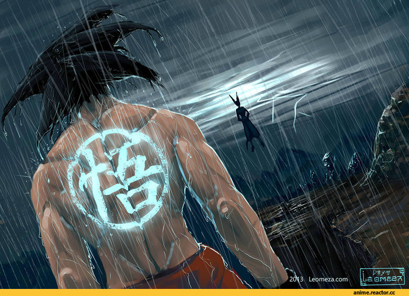 арт, красивые картинки, Dragon Ball Z, Son Goku, Beerus, Anime