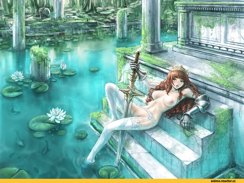 Anime Art, art, красивые картинки, меч, Anime Ero Oppai, Anime Ero, Anime