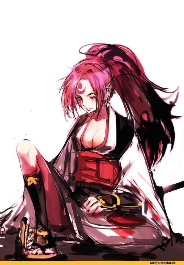 art, красивые картинки, Guilty Gear, Baiken, Anime