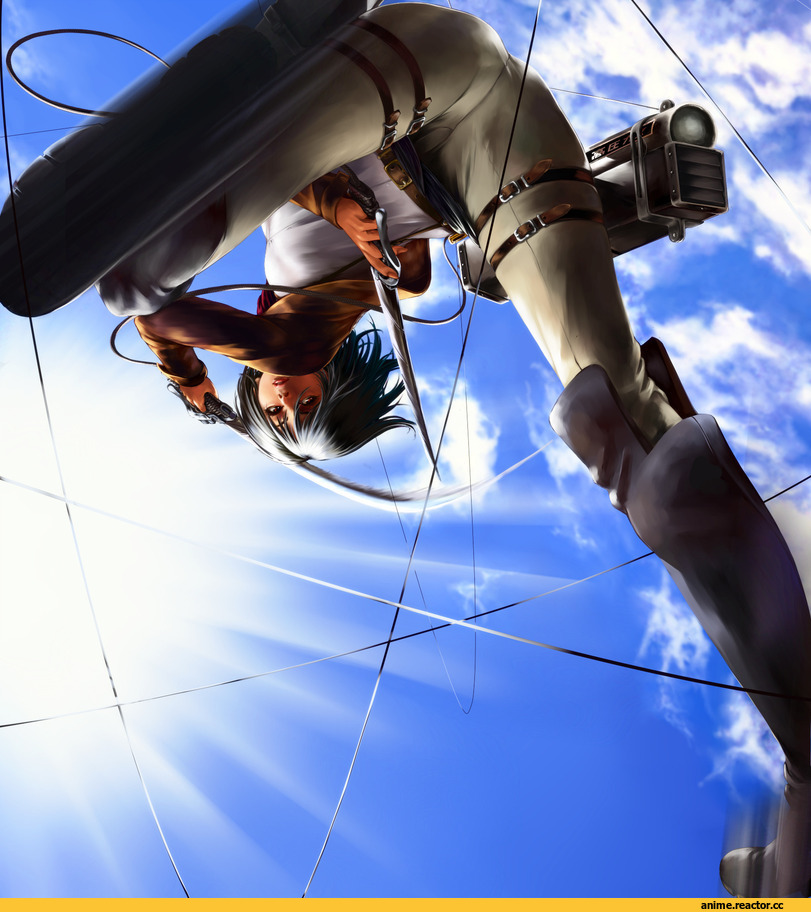 Shingeki no Kyojin, Mikasa Ackerman, Anime Art, art, красивые картинки, Anime