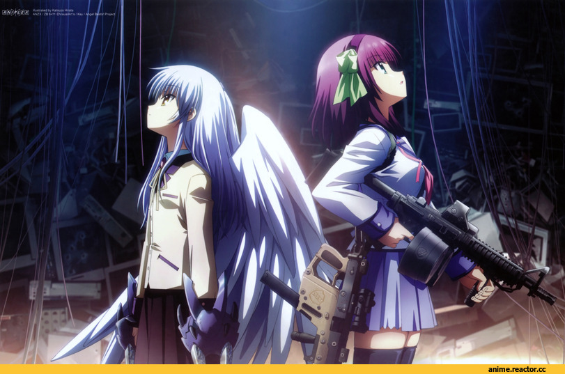 art, красивые картинки, Angel beats, Tachibana Kanade, Yuri (Angel Beats!), Anime
