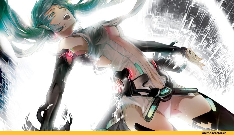 Vocaloid, art, красивые картинки, Hatsune Miku Append, Anime