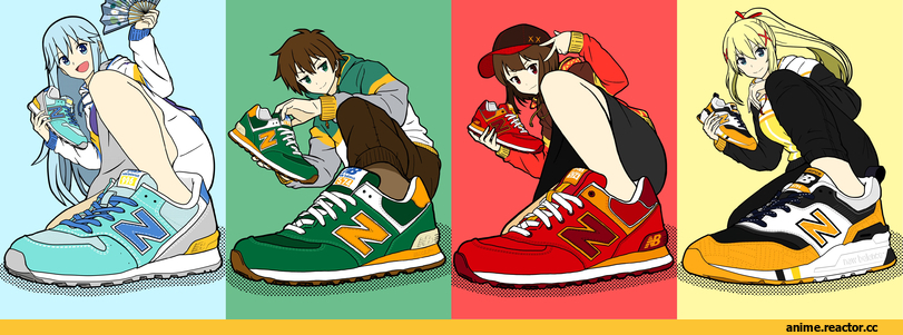 sailor moon, Bishoujo Senshi Sailor Moon, crossover, Aqua (KonoSuba), KonoSuba, sailormoonredraw, Anime