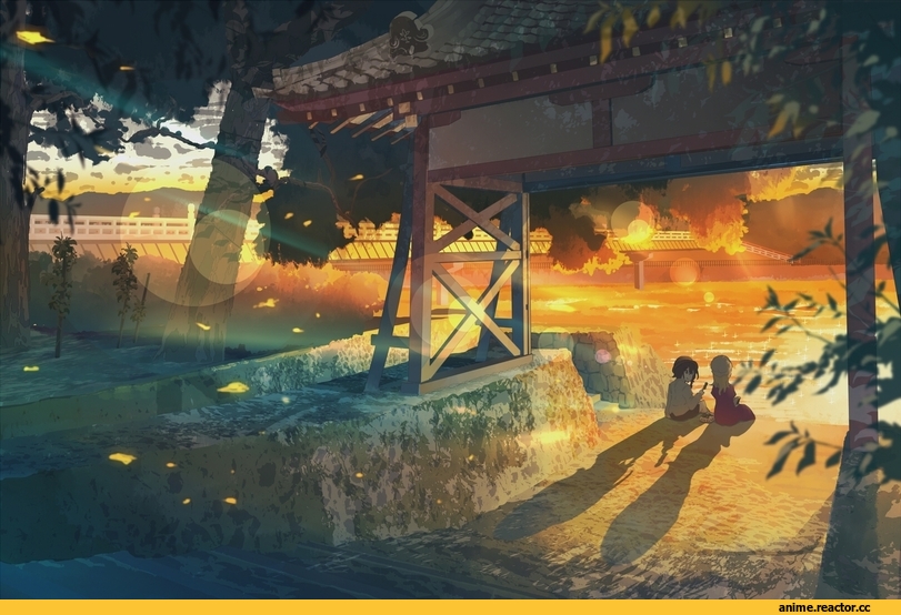 Anime Art, art, красивые картинки, большие картинки, обоина, детство, укромное местечко, Кликабельно, Touhou Project, Anime