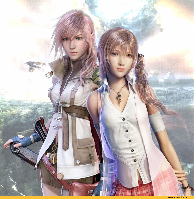 art, красивые картинки, final fantasy Xlll, Final Fantasy XIII, Lightning, Serah, Anime