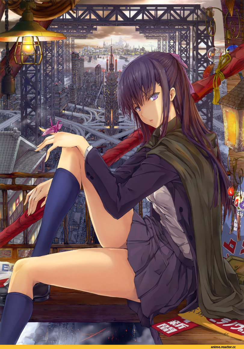 art, красивые картинки, girl, cityscape, Anime