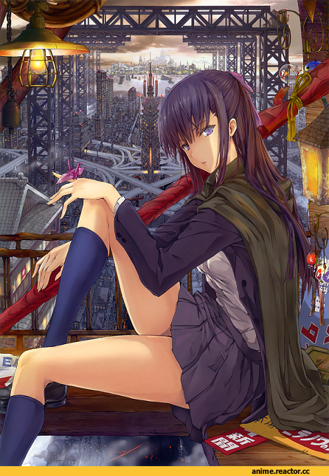 art, красивые картинки, girl, cityscape, удалённое, Anime