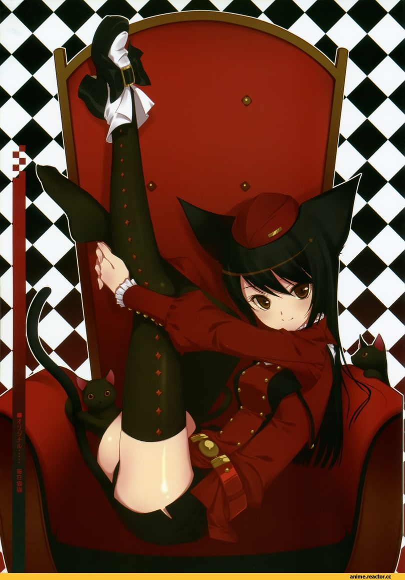 Неко, девушка, art, красивые картинки, котэ, большой размер, Animal Ears, Anime