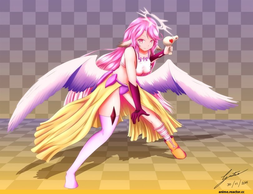 Jibril, No Game No Life, Anime Art, Anime