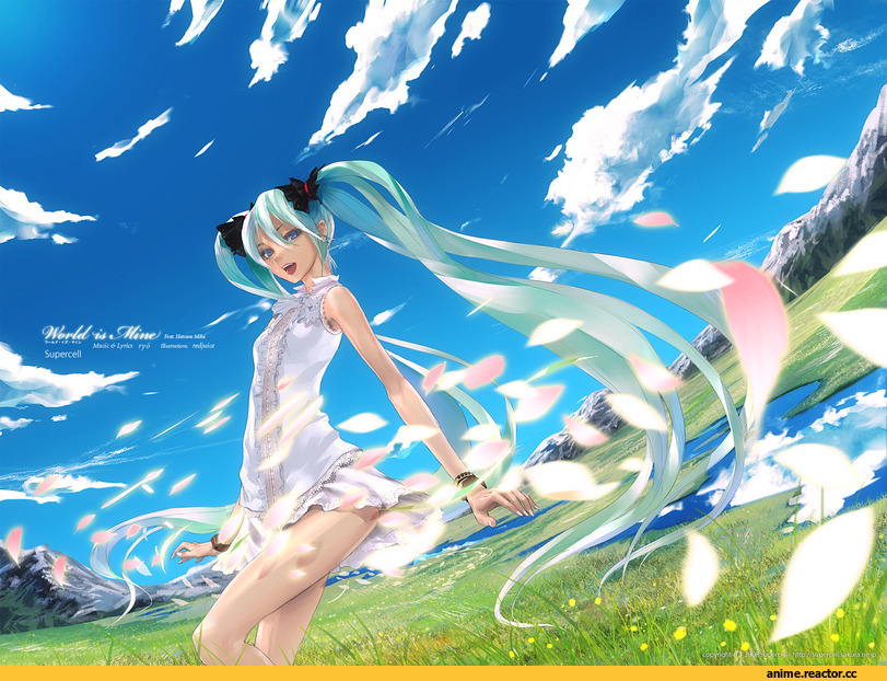 красивые картинки, art, Miku, Vocaloid, world is mine, Redjuice, Anime Art, Anime