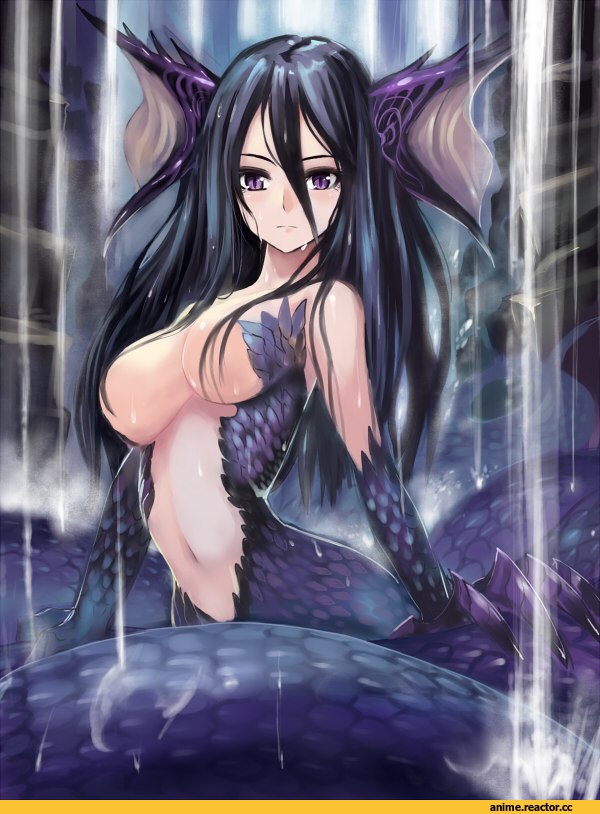 Monster Girl (Anime), Anime Art, art, красивые картинки, Lamia (Monster Girl Anime), Anime