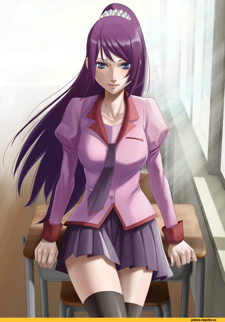art, красивые картинки, Monogatari (Series), песочница, Senjougahara Hitagi, Anime