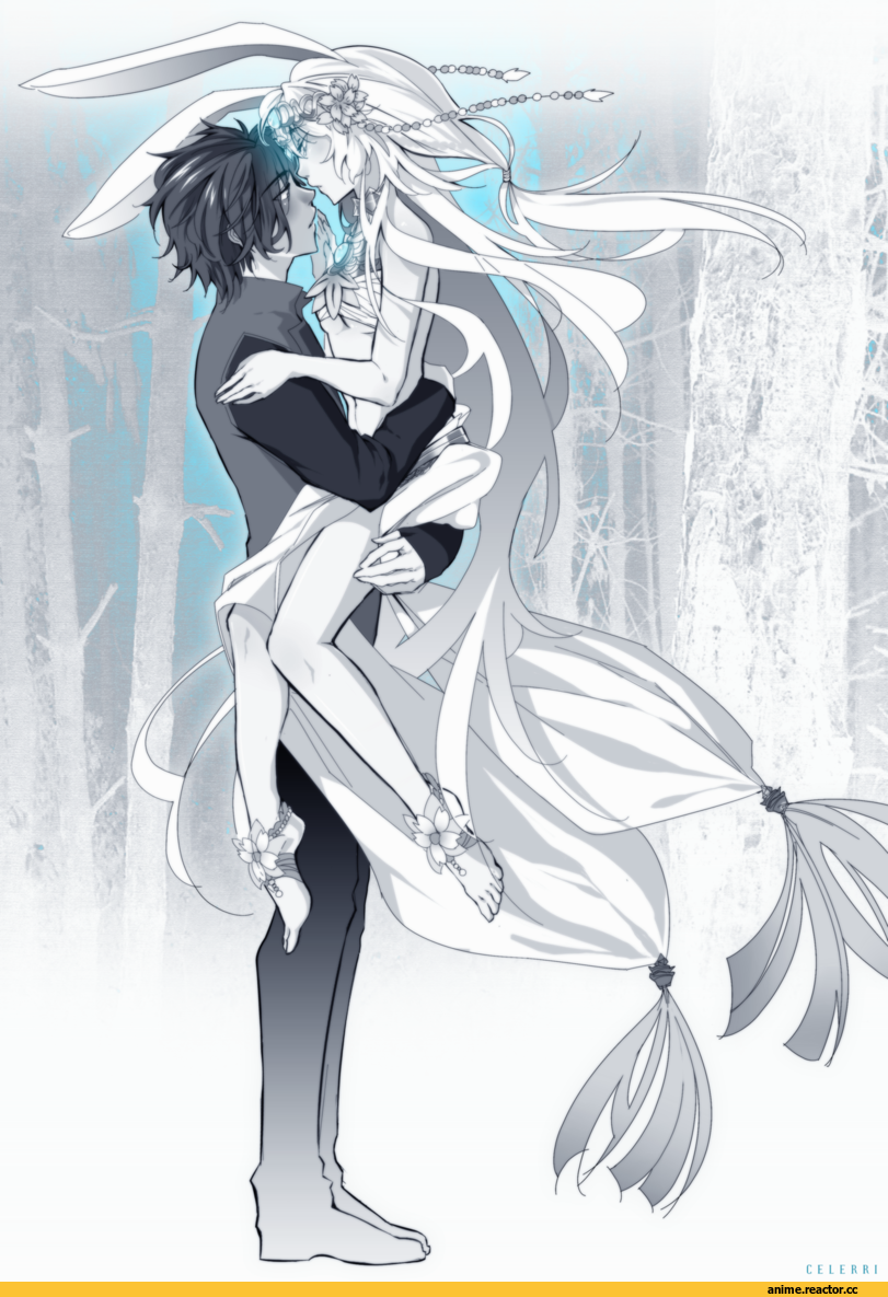 красивые картинки, art, RosaBunny Commission, Anime