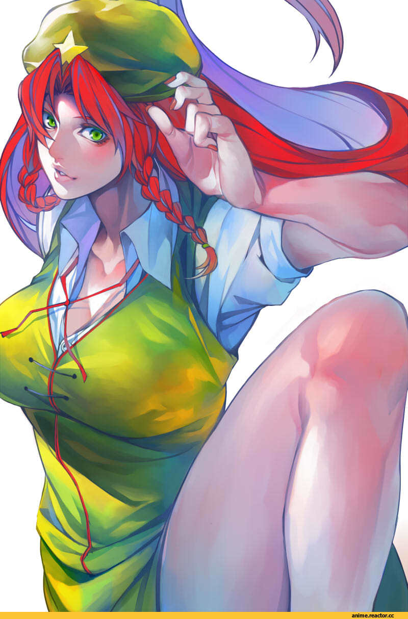 art, красивые картинки, девушки, Anime Art, Touhou Project, Hong Meiling, Anime