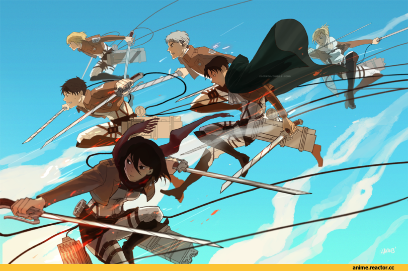 красивые картинки, art, Shingeki no Kyojin, Anime
