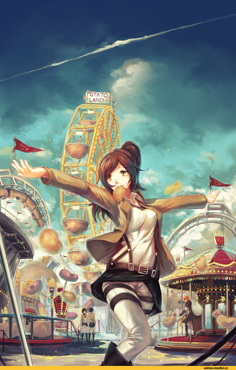 красивые картинки, art, snk, Potato-land, sasha, Shingeki no Kyojin, Anime