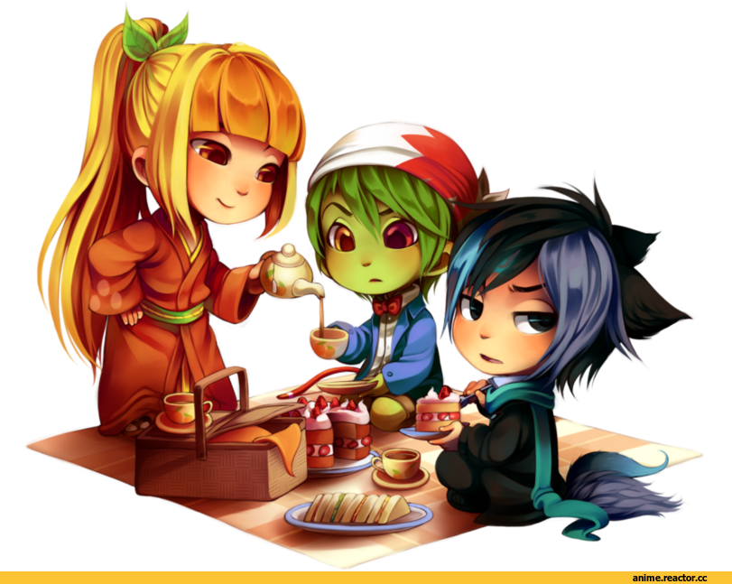 красивые картинки, art, tea party, удалённое, Anime