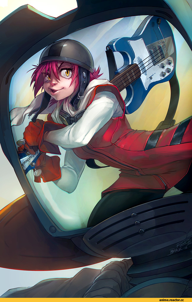 art, красивые картинки, девушка, Фурикури, Haruhara Haruko, canti, Anime