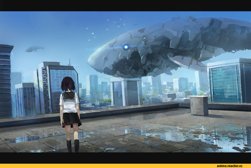 Sci-Fi, art, красивые картинки, Anime Art, Anime