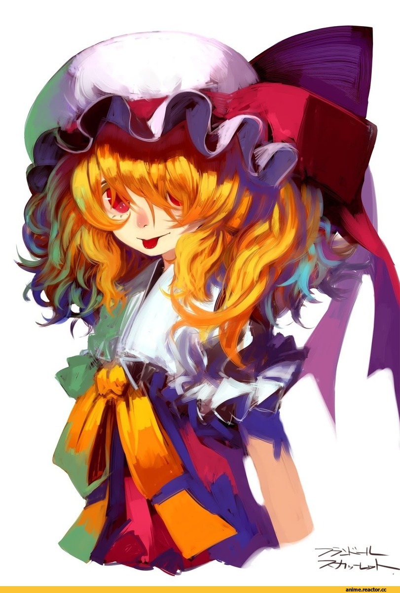 Touhou Project, Flandre Scarlet, art, красивые картинки, девушки, Anime Art, Anime