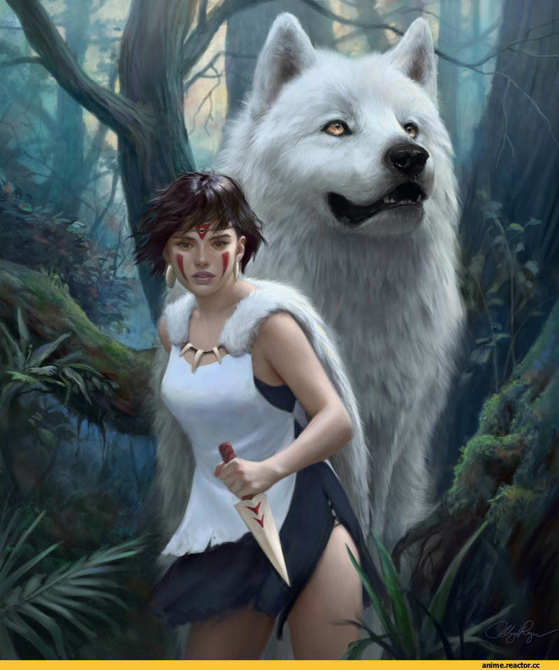 Принцесса Мононоке, art, красивые картинки, Anime