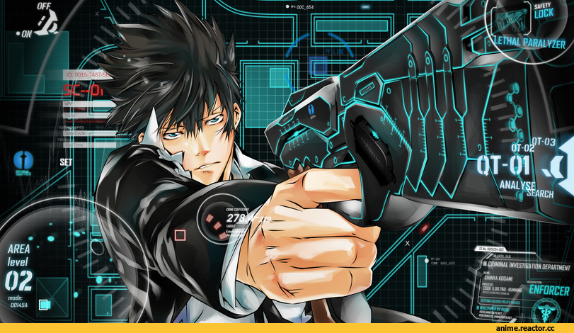 Anime Art, art, красивые картинки, Psycho-Pass, Shinya Kougami, удалённое, Anime