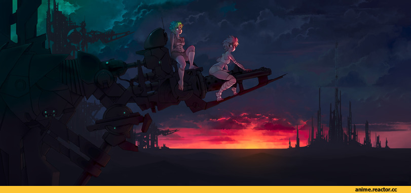 Sci-Fi, art, красивые картинки, Anime