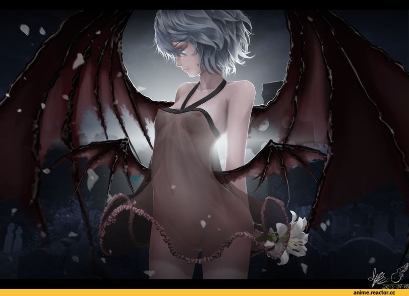 art, красивые картинки, Эротика, песочница эротики, touhou, Remilia Scarlet, by lepus, Anime