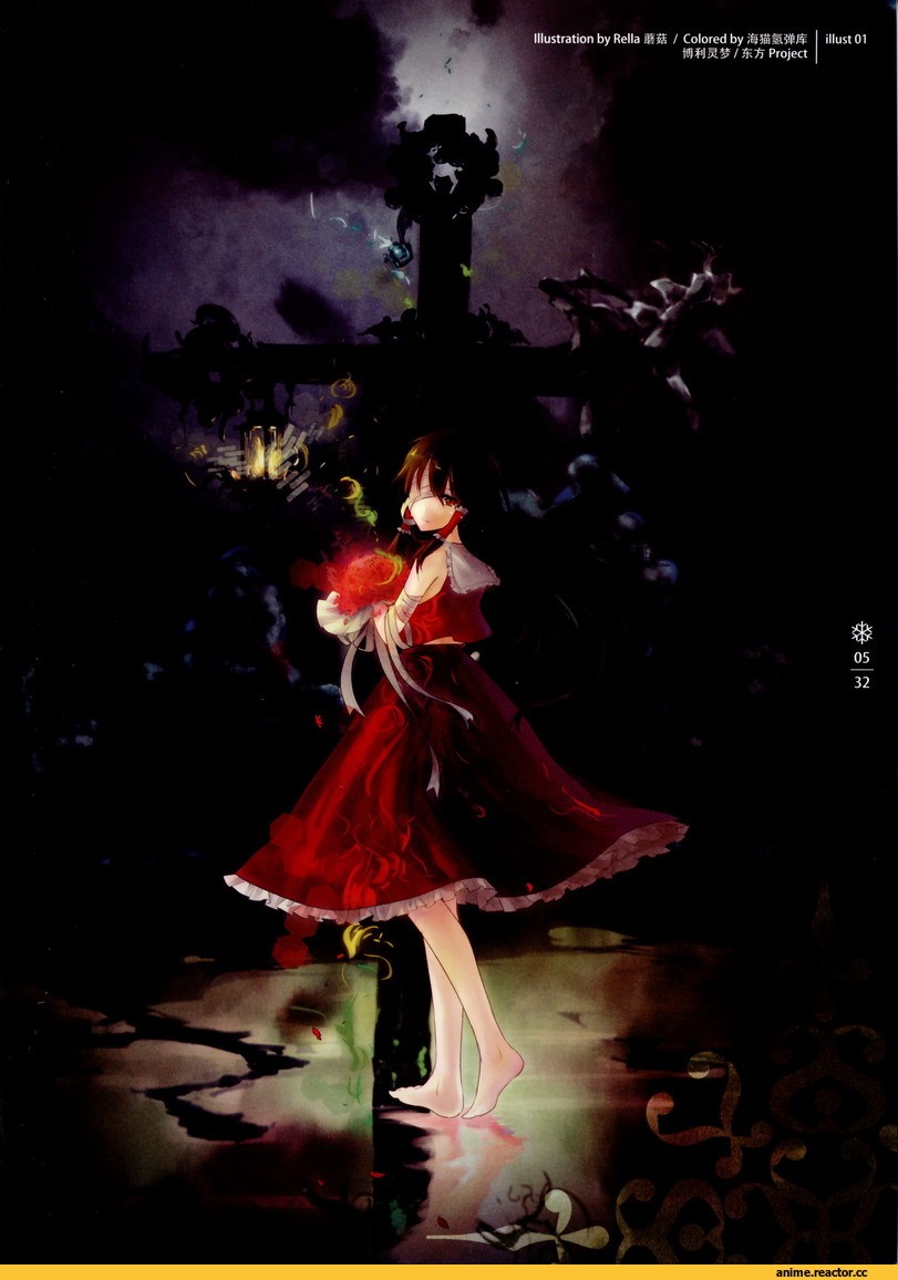 Mi Xue Cuan Ying, Touhou Project, art, красивые картинки, Anime