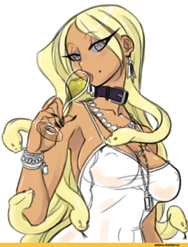 art, красивые картинки, девушка, Медуза горгона, Monster Girl (Anime), Anime