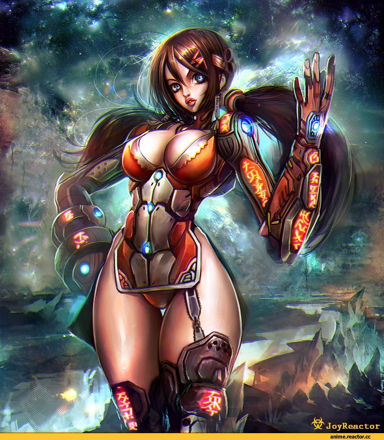 Sci-Fi, art, красивые картинки, девушка, удалённое, Anime