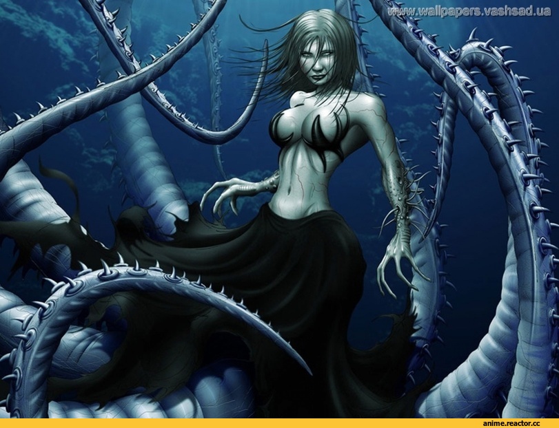 Cecaelia, art, красивые картинки, мифология, Monster Girl (Anime), Anime Art, Anime