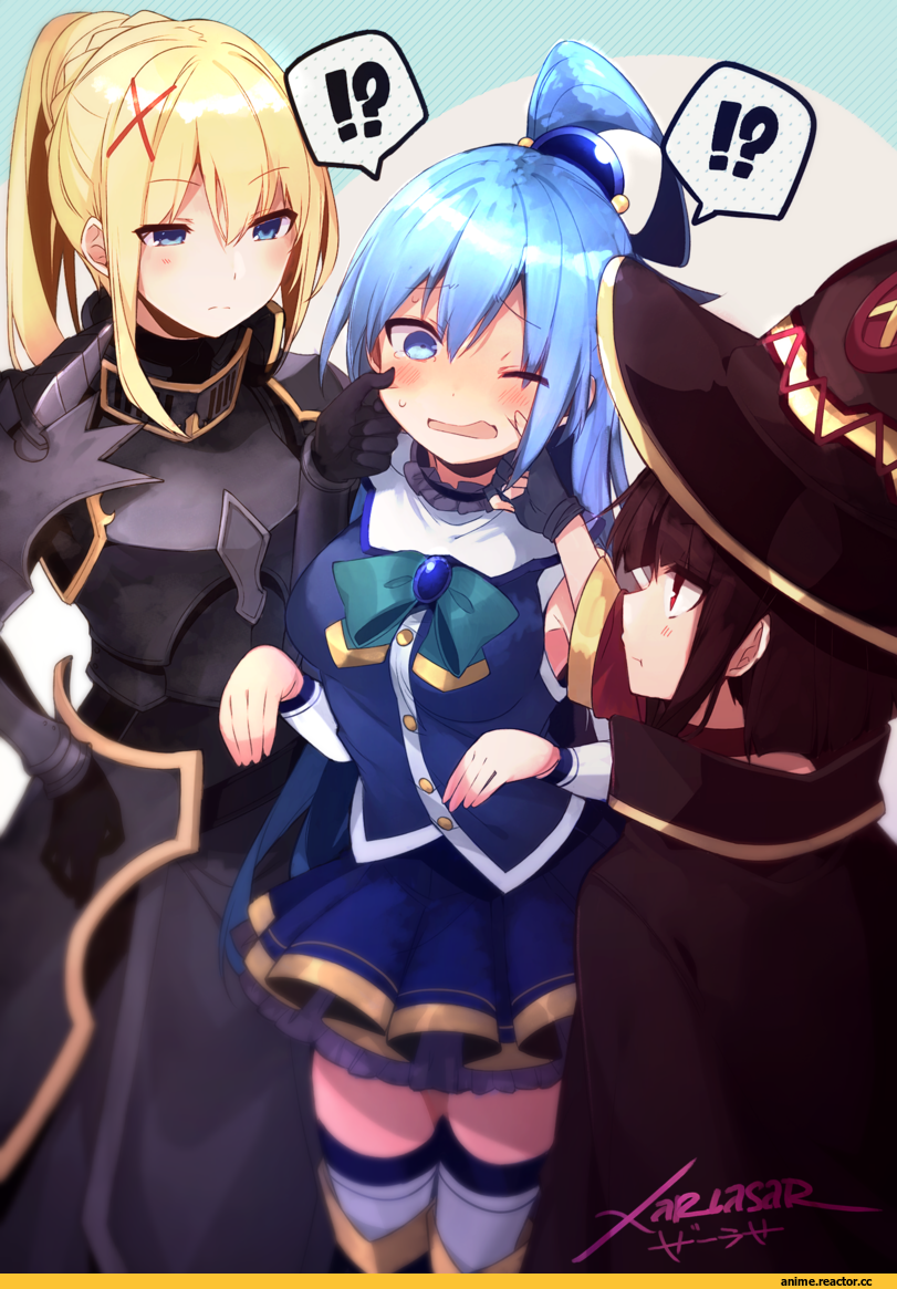 Xarlasar, Megumin, KonoSuba, Yunyun (KonoSuba), Darkness (KonoSuba), Aqua (KonoSuba), Anime