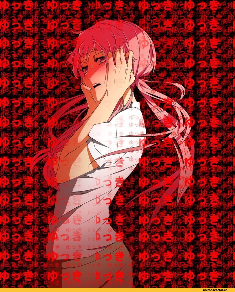 Mirai Nikki, art, красивые картинки, девушки, Anime Art, Yuno Gasai, Anime