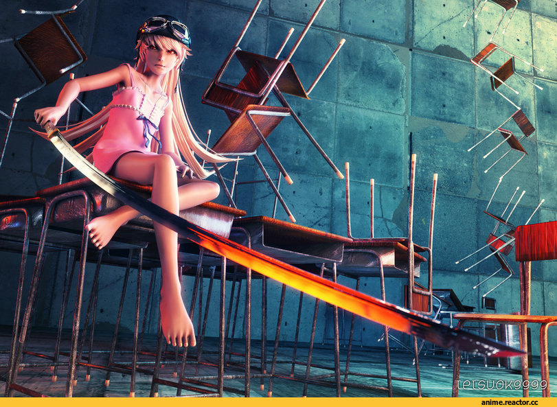 art, красивые картинки, 3d art, Anime Art, Monogatari (Series), Oshino Shinobu, Anime