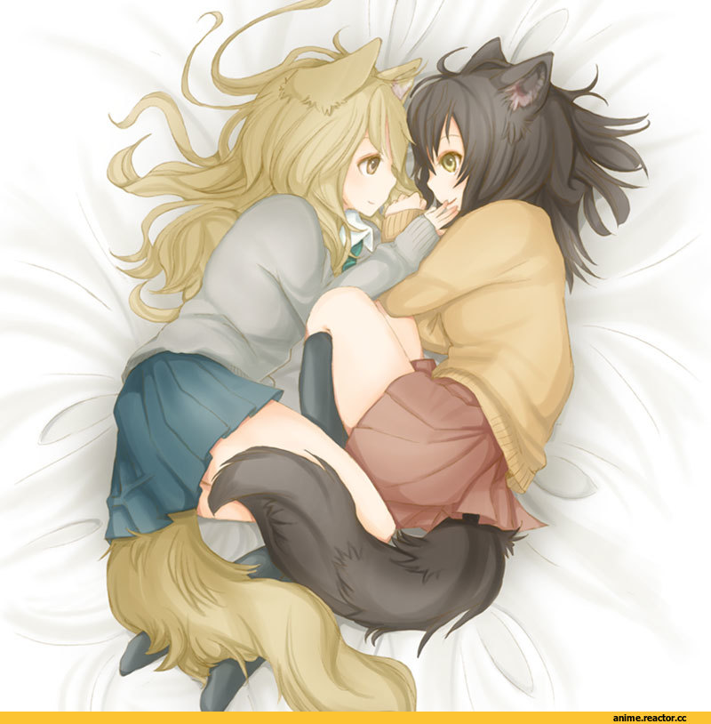 fuwayu, art, красивые картинки, yuri, под катом еще, neko, Animal Ears, Anime