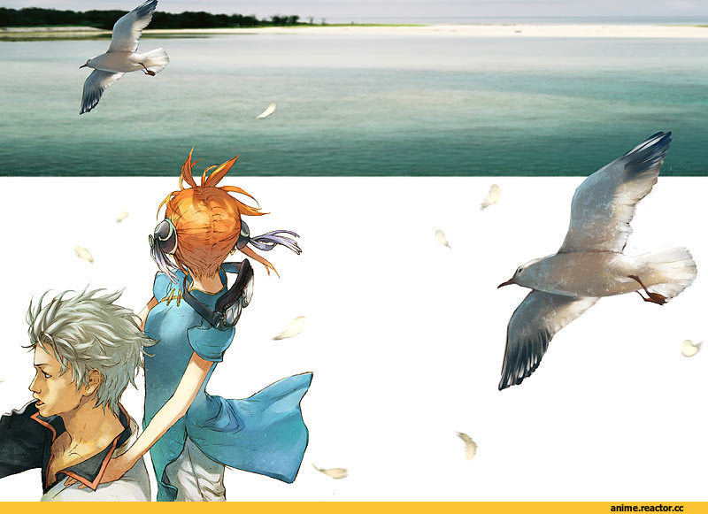 art, красивые картинки, Anime Art, Gintama, Kagura, Sakata Gintoki, Anime