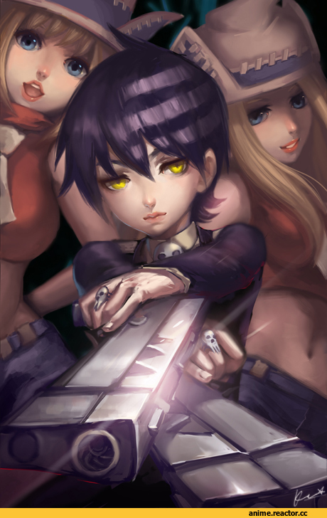 art, красивые картинки, Anime Art, Soul Eater, Death the Kid, Patricia Thompson, Elizabeth Thompson, Anime