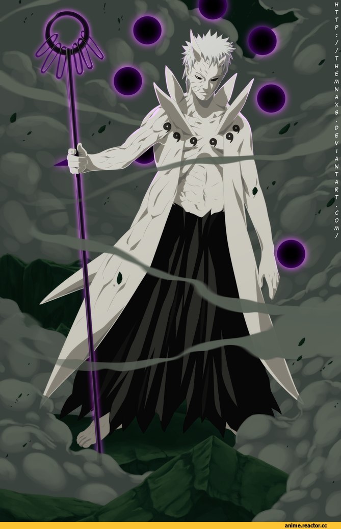 Naruto, Обито, Мудрец 6 путей, art, красивые картинки, песочница, Anime
