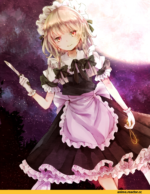 art, красивые картинки, Izayoi Sakuya, Touhou Project, Anime