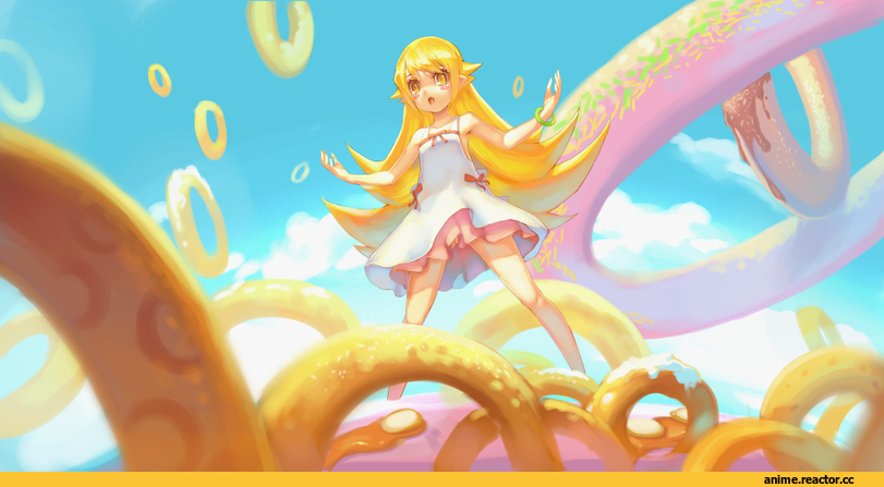 art, красивые картинки, Bakemonogatari, Oshino Shinobu, Anime