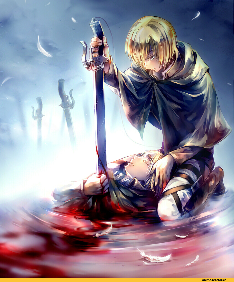 вторжение титанов, аниме-арт, art, красивые картинки, Anime