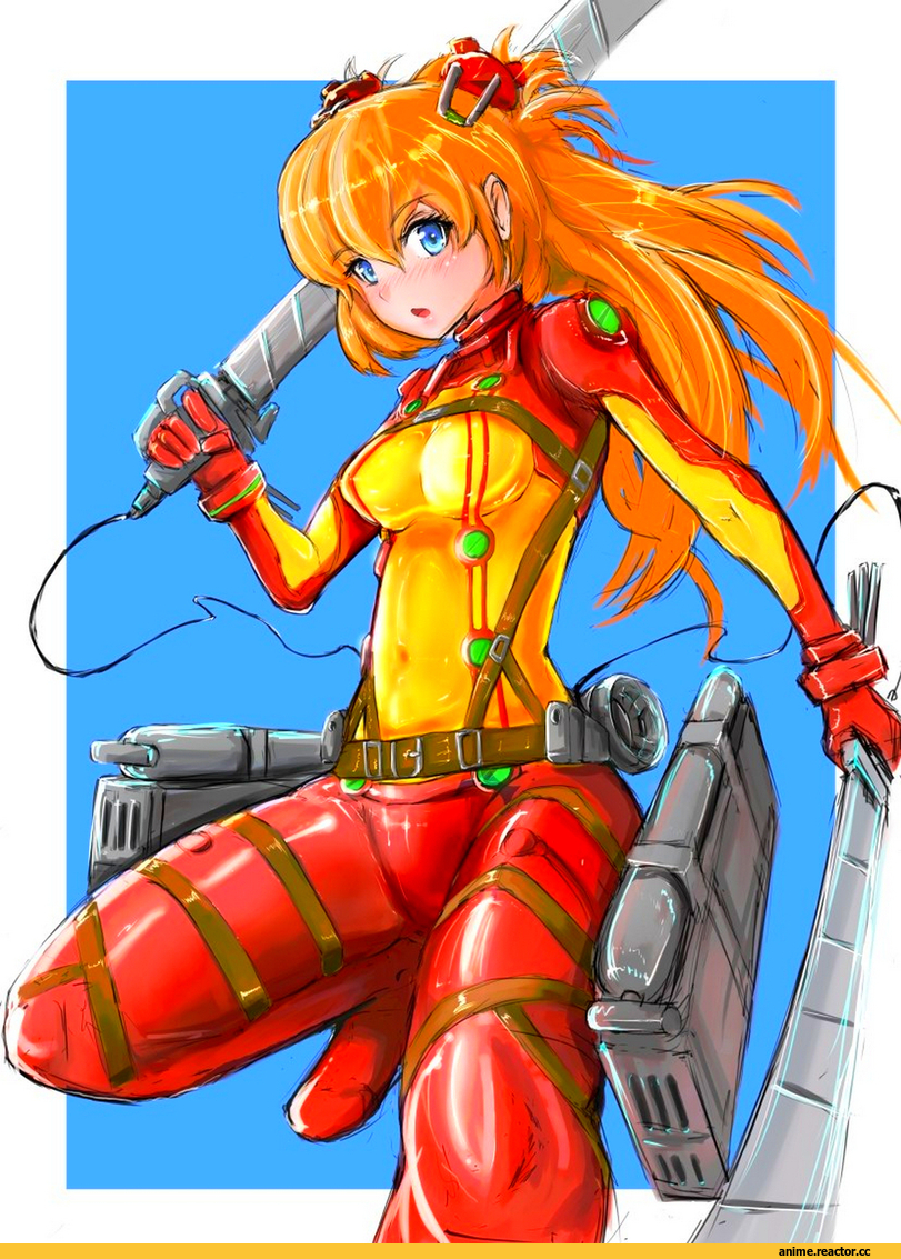 красивые картинки, личное, арт, аска, Evangelion, Атака титанов, кроссовер, Anime