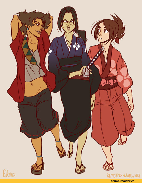 r63, Anime Art, art, красивые картинки, Samurai Champloo, Anime