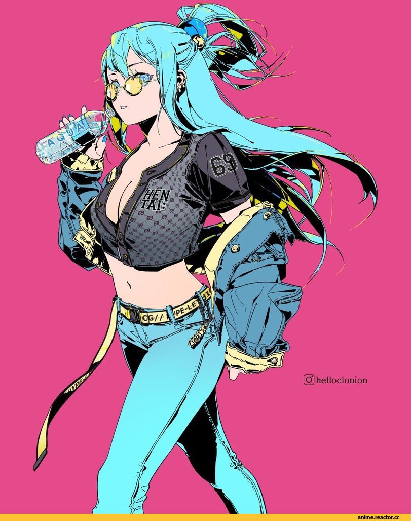 KonoSuba, Aqua (KonoSuba), clonion, Megane, Anime
